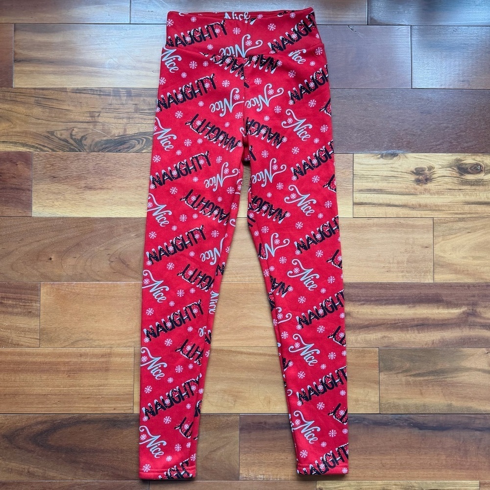 No Boundaries Naughty Nice Fur-Lined Pajama Pants